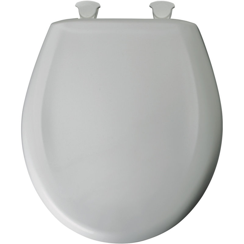 Siège de toilette rond, Gris glacé