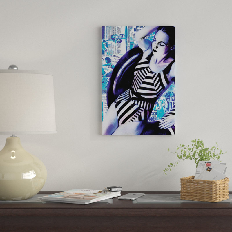 « minuit dip » par annie terrazzo, reproduction d’impression sur toile tendue, H 26 po x l 18 po x P 1,5 po, Pas de tapis