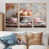 Toile naturelle avec cadre flottant