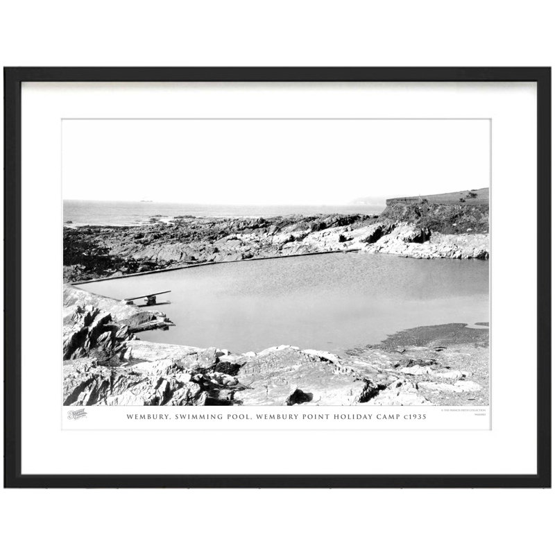 Wembury, Swimming Pool, Wembury Point Holiday Camp C1935 by Francis Frith - Single Picture Frame Print