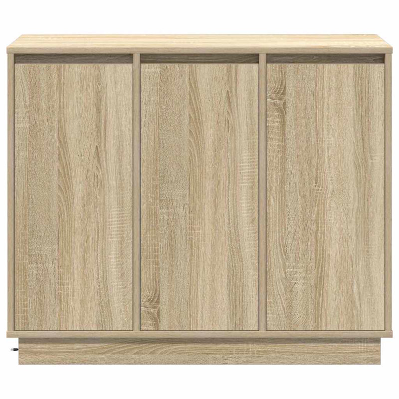 Sideboard With Shelf 90 X 32 X 75 Cm Engineered Wood, Sonoma Oak
