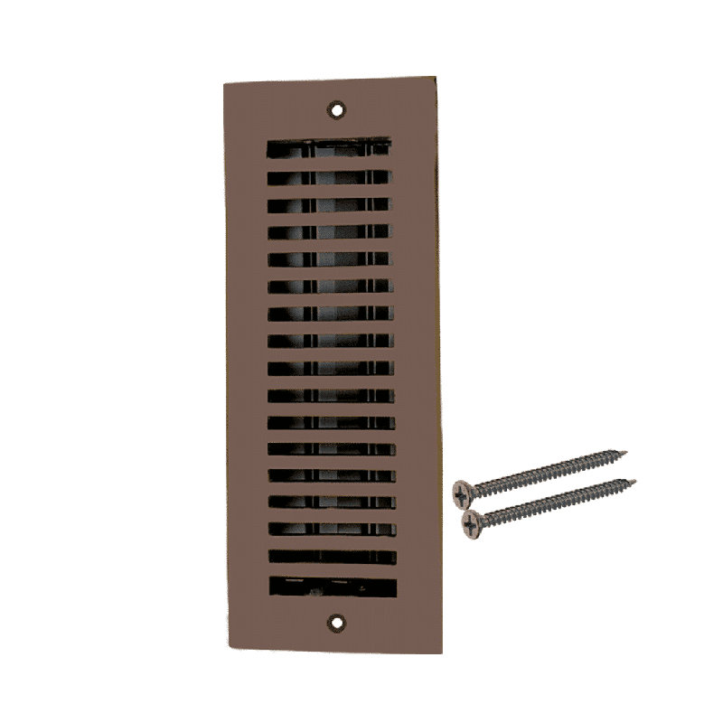 Couvercle de ventilation standard en fonte d'aluminium, Brun, H 3 po x l 10 po x P 12 po