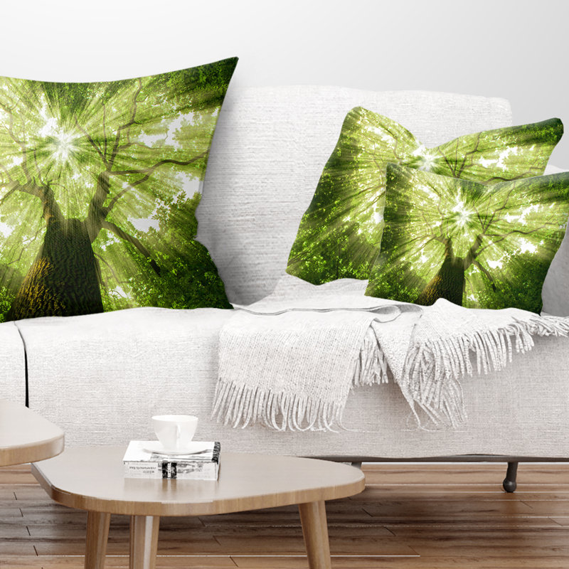 Coussin lombaire à imprimé paysage