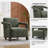 29.9" W Chenille Upholstered Armchair with Solid Wood Frame-572376705