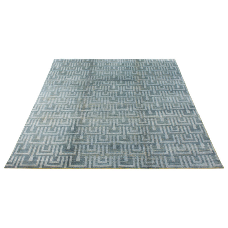Tapis bleu clair Eternity 8 pi 0 po x 9 pi 7 po
