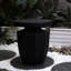 Table d'appoint moderne avec faux parasol - H 20,3 po, pour table d'appoint de bureau extérieur