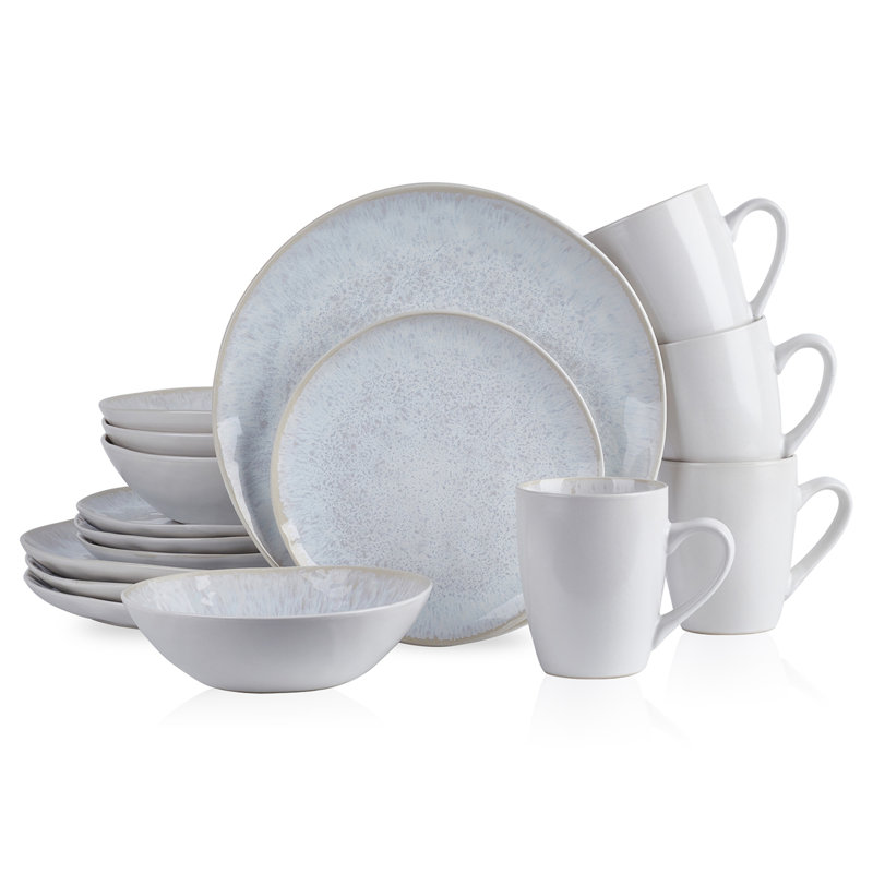 Romy 16-Piece Dinnerware Set, White