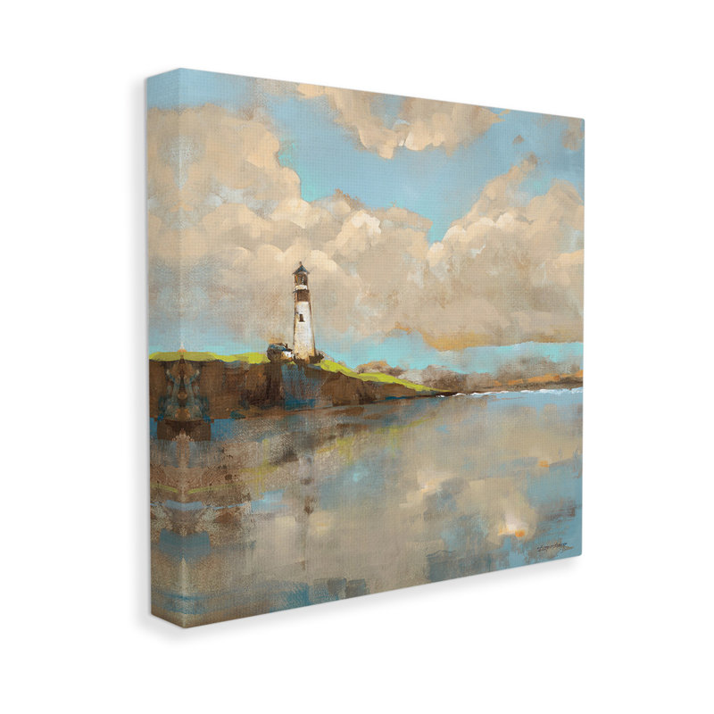 «Lighthouse & Clouds Reflection» par Trevor Copenhaver sur, H 24 po x l 24 po