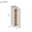 Armoire murale 9 po en bois massif blanc avec 2 tablettes réglables prêtes à assembler pour la cuisine, la salle de bain, la buanderie et le garage (l 9 po x P 12 po x H 36 po)-120317637