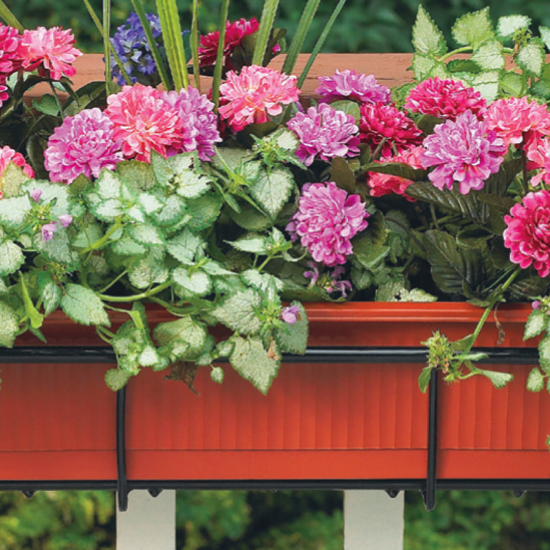 Boîte à fleurs pour fenêtre extensible en métal thermolaqué Tiana