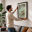 Ducks Beneath Willow Japandi - Framed Print-178067106-178067129