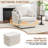 39''W Modern Swivel Upholstered Chenille Accent Chair With Compression Ottoman, For Living Room with Pillows Back-1592181978-1590413655
