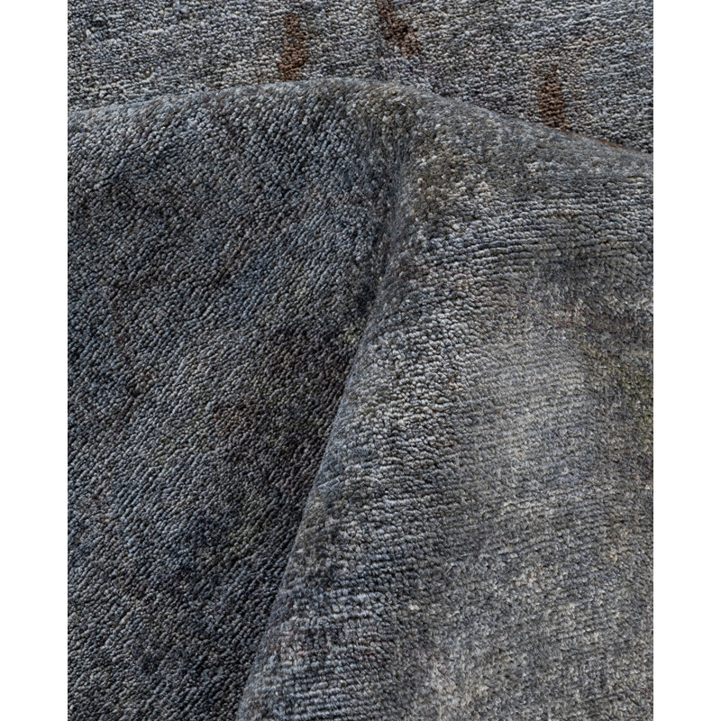 Overdyed One-of-a-Kind 9' 4" X 12' 2" Hand Knotted Area Rug