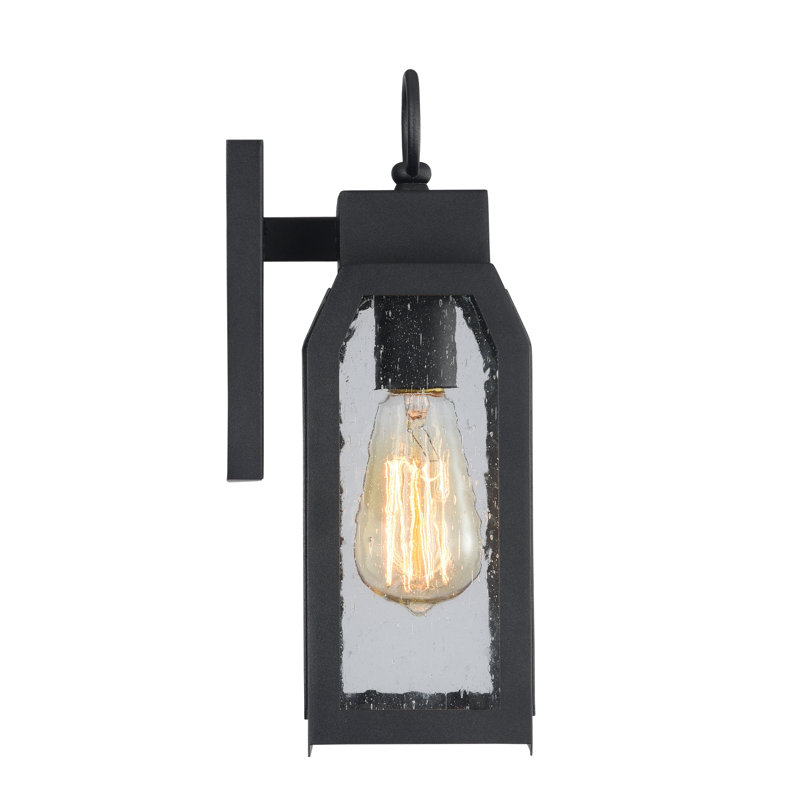 Abram Wall Light, 12.25" H x 5.75" W x 5.5" D, Textured Black