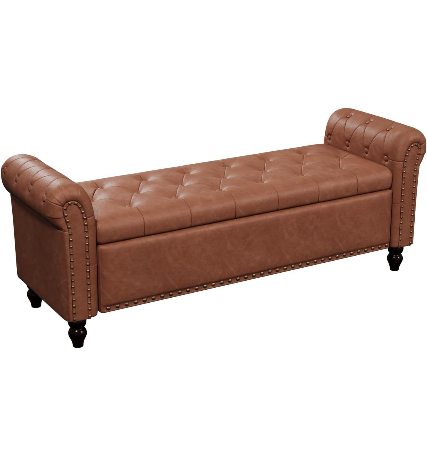 Canora Grey 65 Inch Bedroom Bench, End of Bed Bench with Storage, Bed ...