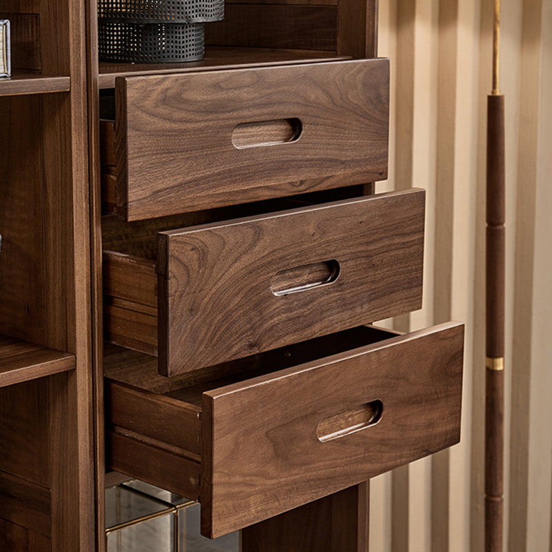 Light luxury solid wood bookcase