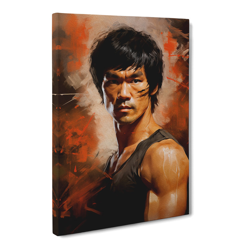 Bruce Lee Digital - Wrapped Canvas, 60cm H x 40cm W x 3cm D