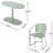 Outdoor Iron Bistro - For Backyard, 2 Chairs & Oval Table Spaces, Iron,-1803036980