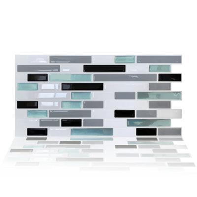30cm x 15cm PVC Subway Wall Tile Sticker