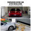 Seuil de porte de garage et joints inférieurs 20 pi PVC universel imperméable