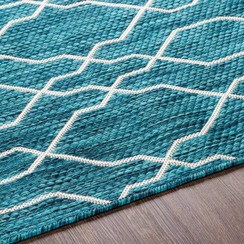 Geometric Indoor / Outdoor Rug, Rectangle 2' x 2'11"