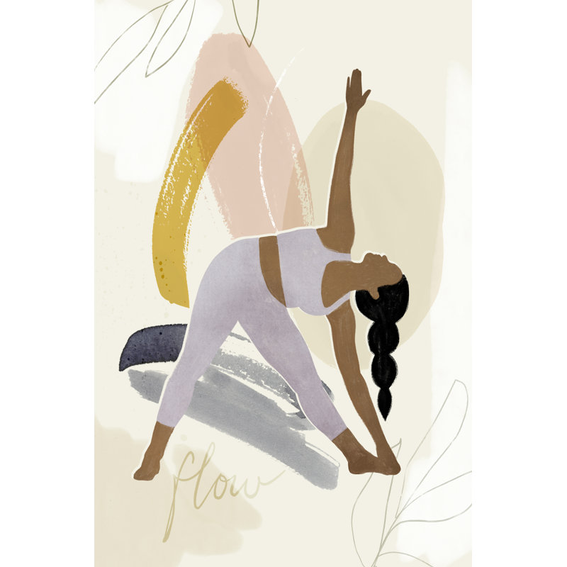 Yoga Practice IV by Victoria Barnes - Wrapped Canvas Print, 76cm H x 51cm W x 3.8cm D