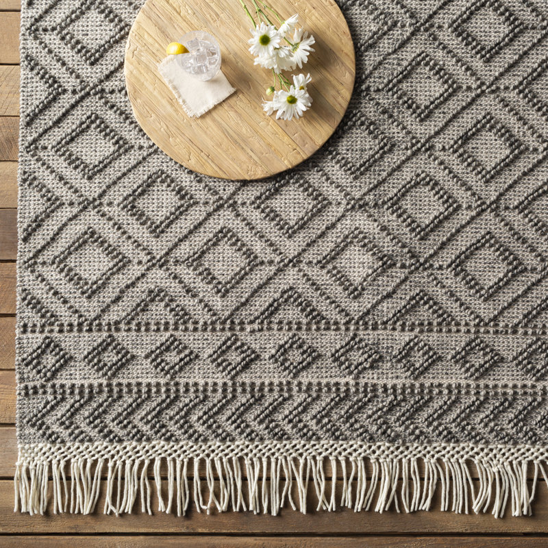 Carletta Wool Geometric Indoor Rug, Runner 2'6" x 8'
