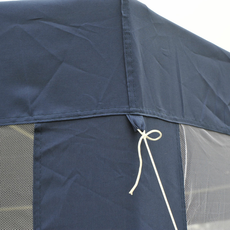13 Ft. W x 13 Ft. D Steel Patio Gazebo, Blue