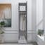 Osbourne High Gloss 1 Door Plain Wardrobe - H: 180cm x D: 47cm x W: 38cm-117024763