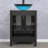  24" Single Bathroom Vanity Set with Vessel Sink, Manufactured Wood Top, Faucet, Drain-1683981822-1683981823