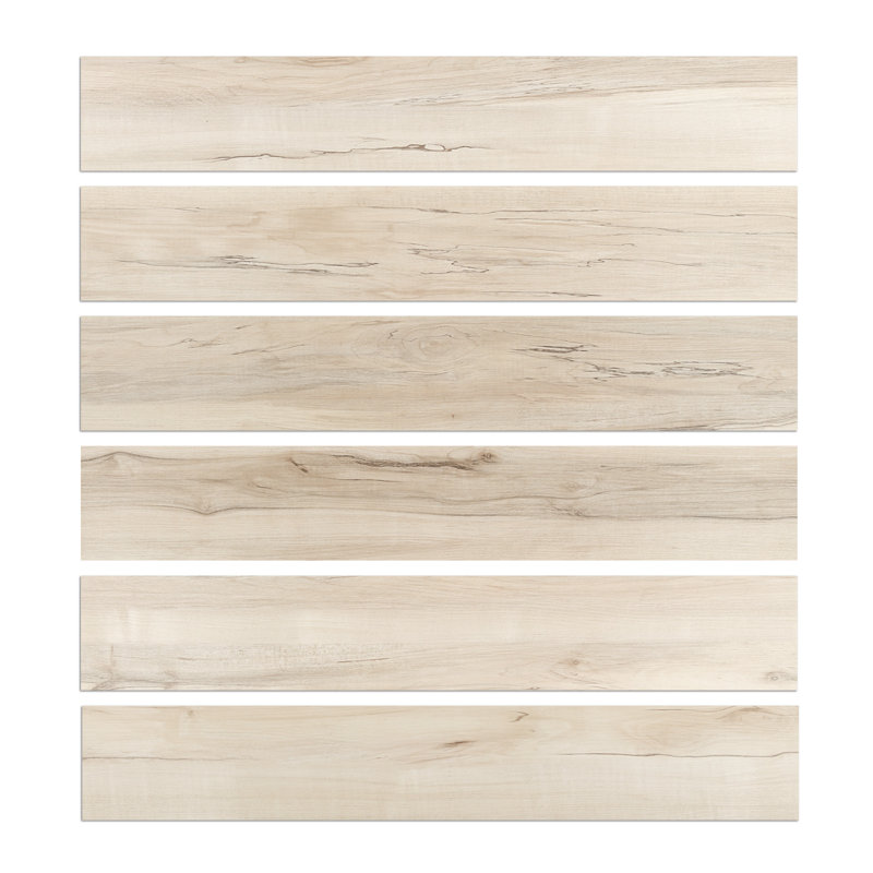 12mil 6 In. X 36 In. Peel And Stick Vinyl Plank Flooring, Self-adhesive Flooring Tile (27 Sq. Ft.), Light Wood