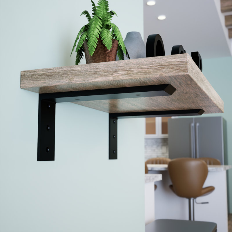 The Original™ Regular Wood Shelf Bracket, 4" H x 2.5" W x 6" D