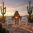 2-Pack 28" All-Weather Aluminum Patio Armchairs With Thick Light Gray Cushions & Black Frame-1305231564-1305231555