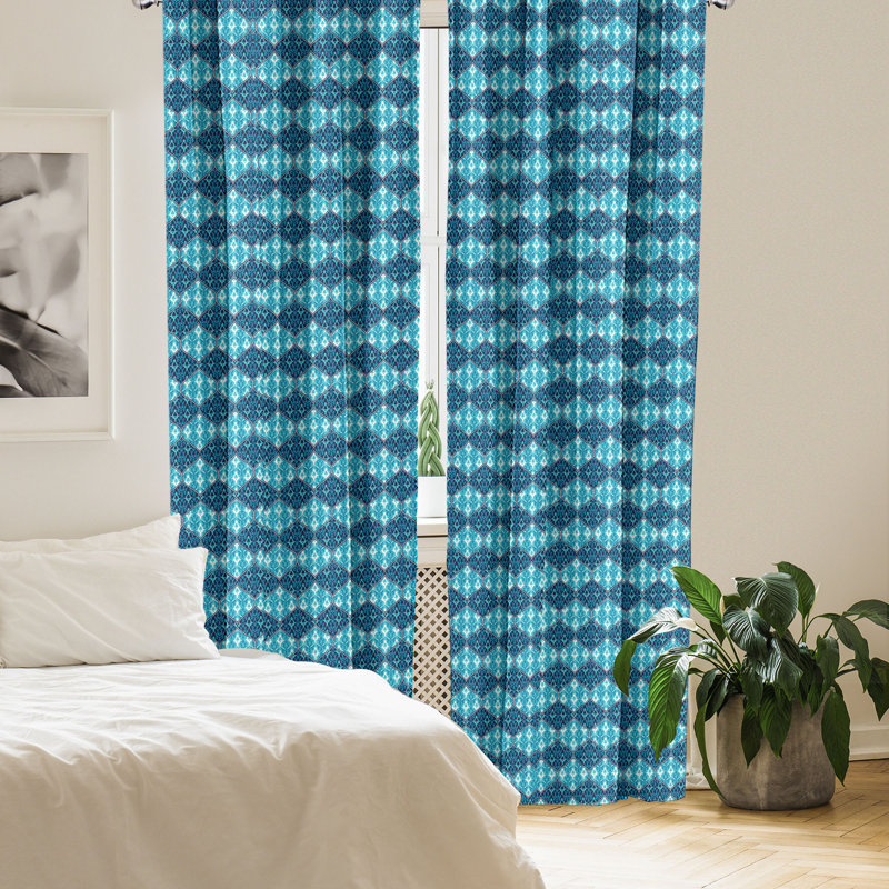 Rideaux 4 panneaux East Urban Home, L 56 po x L 84 po