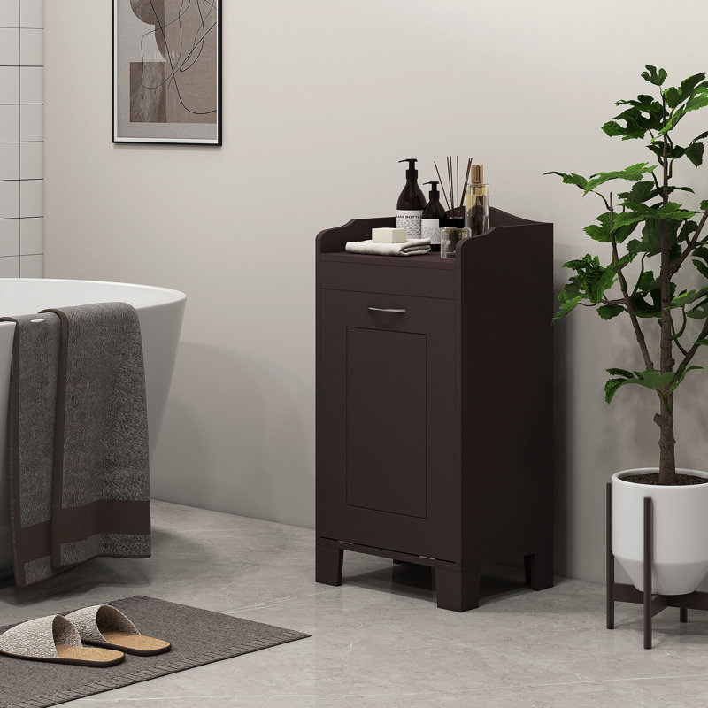 Bathroom Storage Hamper, 31", Tilt Out, Coffee, Improve Space Utilization 31" Enhance Functionality