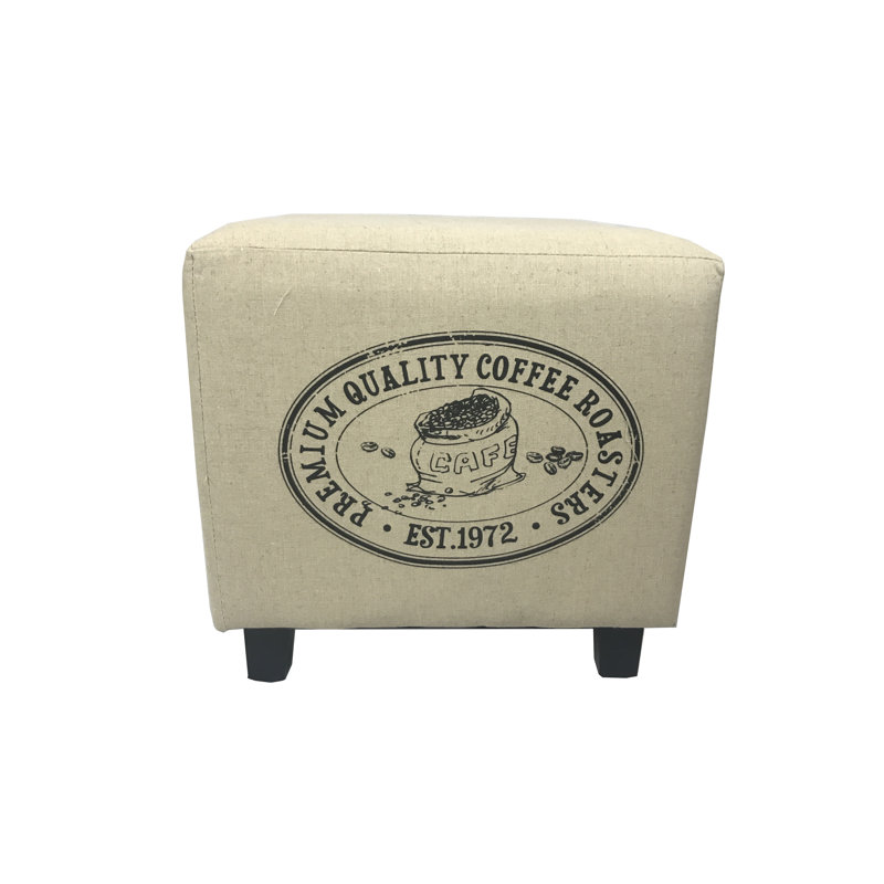Glenside Upholstered Ottoman, Premium Quality Coffee Roasters/ Cafe
