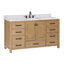Meuble-lavabo simple 60 po avec plateau Souther-127844487-38361651-38361652