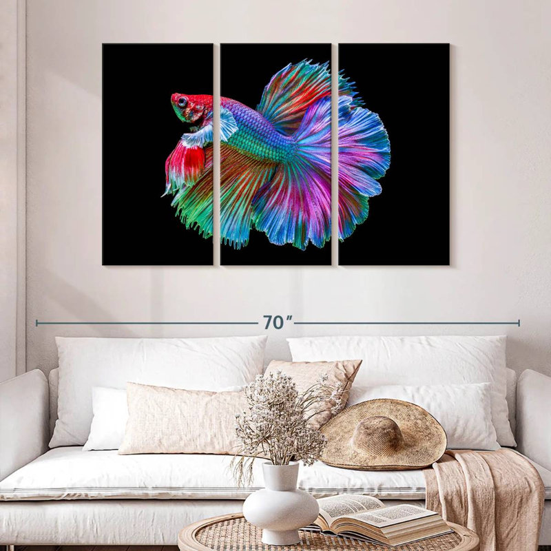 Brampt Chromatic Betta Fish, 32" H x 50" W