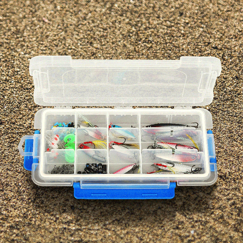 3Pcs 24 Grids Plastic Compartment Box With Adjustable Divider, Stackable Organizer Storage Container