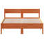 Vidaxl Bed Frame With Headboard Solid Wood Pine-120745402-120745406
