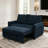 58" Loveseat Pull Out Sofa Bed-216882239