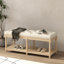 Ensemble de chambre à coucher 2 pièces: lit capitonné avec tiroirs de rangement et banc à coussin capitonné-62737502