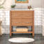 Fet 30" Single Bathroom Vanity With Solid Wood Frame And Ceramic Top-1012999717