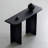Simple modern style black console table-1330893014