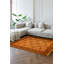 Tapis orange clair en laine noué à la main de conception unique 9 pi 1 po x 11 pi 8 po