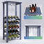 Antaja 20 Bottle Floor Wine Bottle & Glass Rack Grey