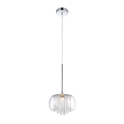 Rego 1 - Light Chrome Drum Pendant
