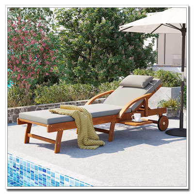 Chaises longues d'extérieur 77,5 "