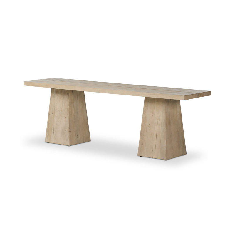 Atlas 94 in. Console Table, Bleached Alder