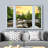 Fenêtre de paysage «Window View Sunset Pine Tree Forest Lake Reflection Nature Images Scenic Landscape» sur toile-98449100